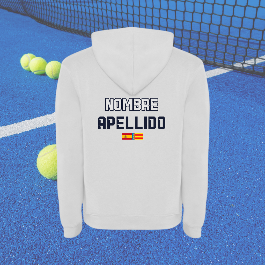 Sudadera de pádel personalizada con capucha