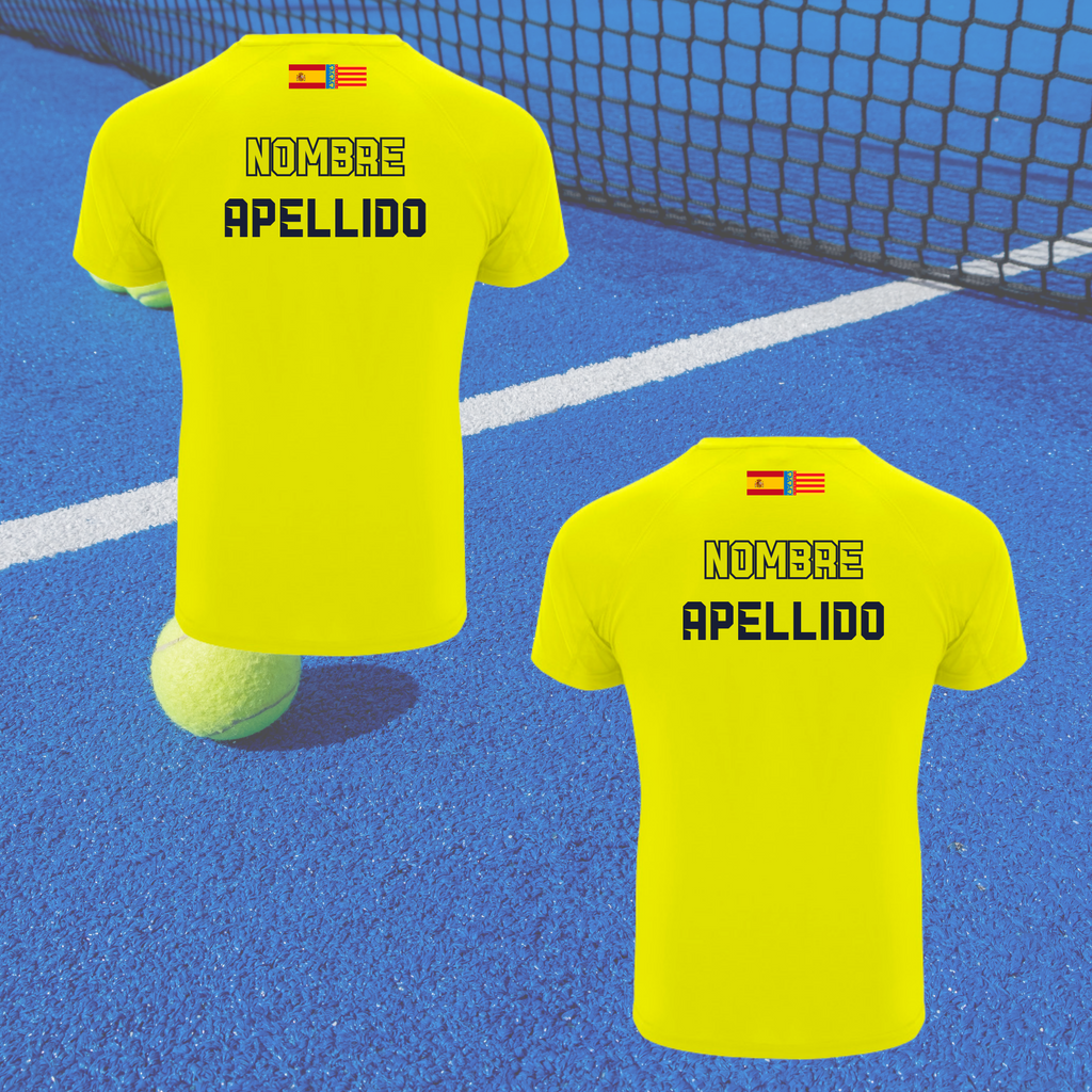 Pack pareja camiseta de pádel personalizada