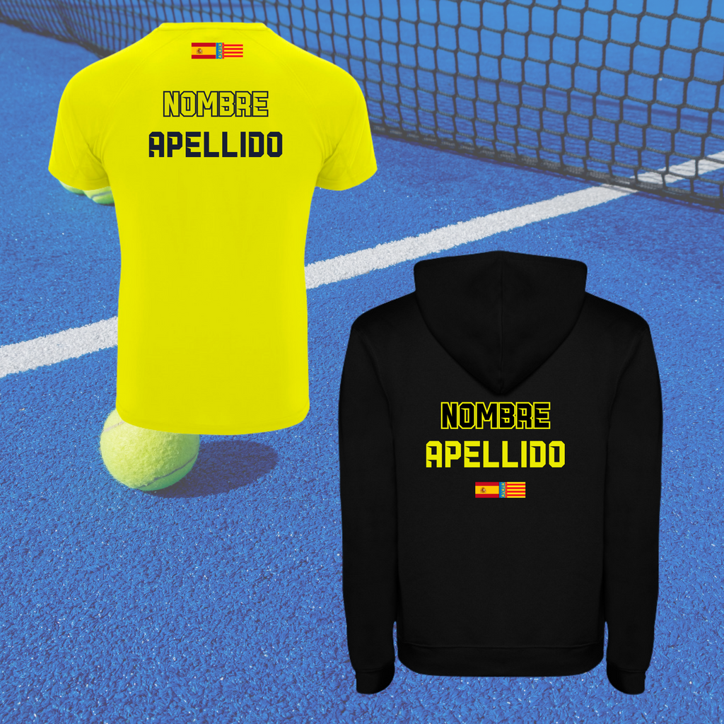 Pack jugador camiseta + sudadera personalizada