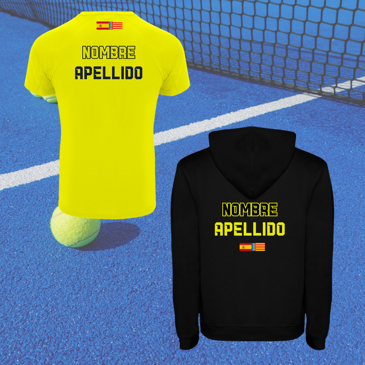 Pack jugador camiseta + sudadera personalizada